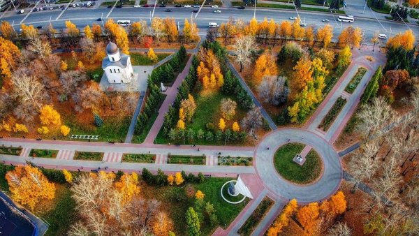 Парк сквер Юбилейный Уфа