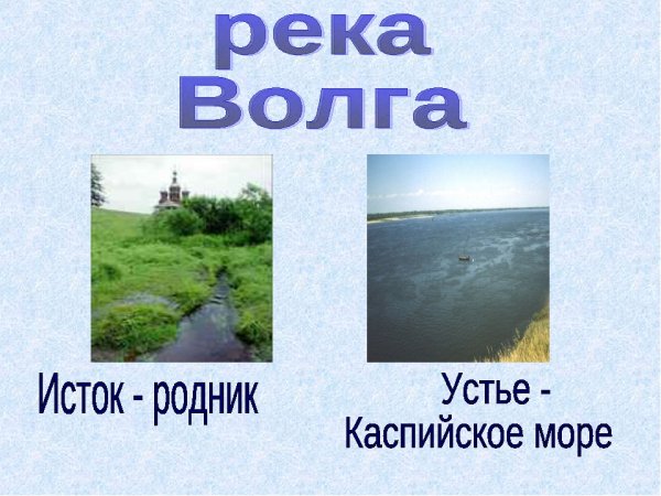 Реки 1 класс