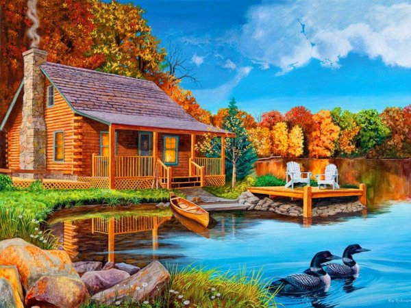 Домик у озера