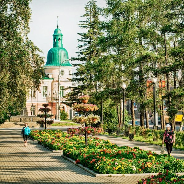 Парк сквер Иркутск