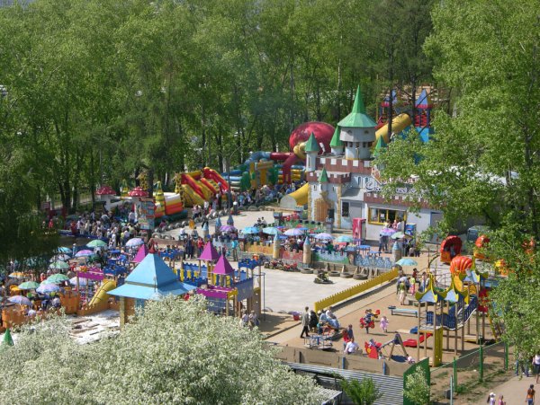 ЦПКИО Иркутск аттракционы