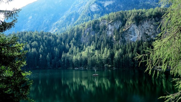 Озеро Рица панорама