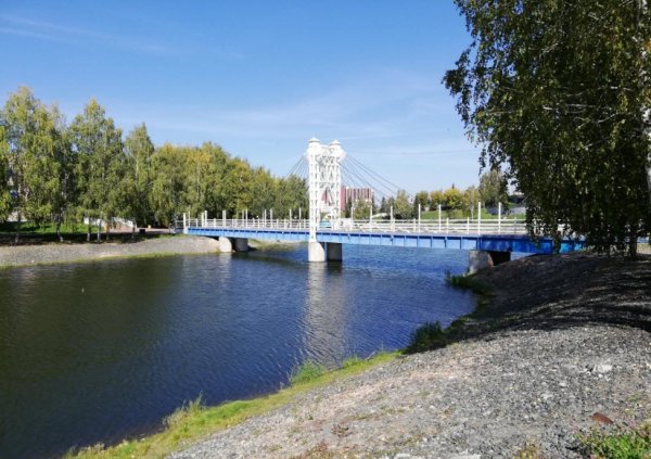 Каскад прудов Альметьевск мост