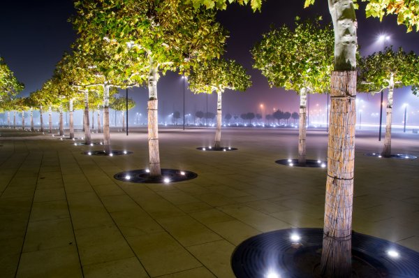 Парк Галицкого в Краснодаре освещение