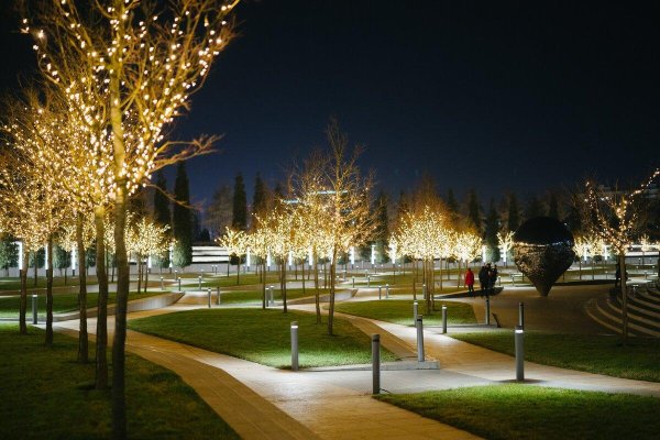 Вечерний парк Галицкого в Краснодаре