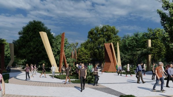 В Новороссийске реконструируют парк Фрунзе