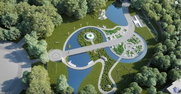 Реконструкция из бумаги фото парка