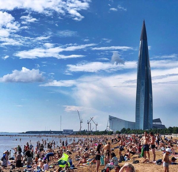 Парк 300-летия Санкт-Петербурга финский залив