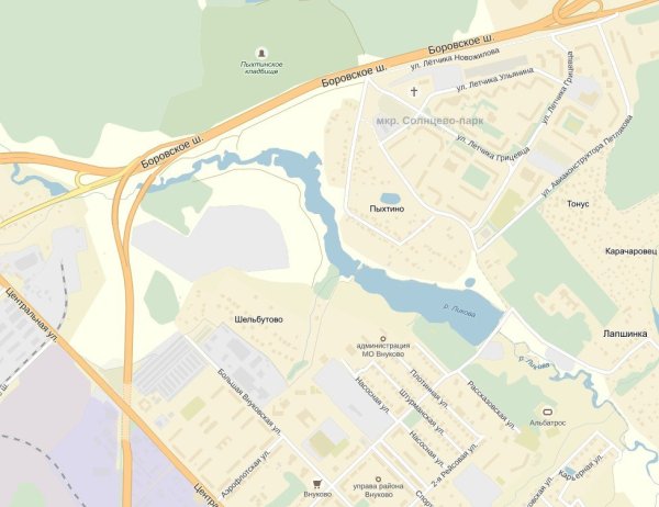 Солнцево парк парк Пыхтино