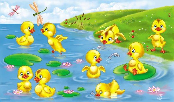 Утята мультяшные