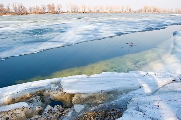 Лед на реке