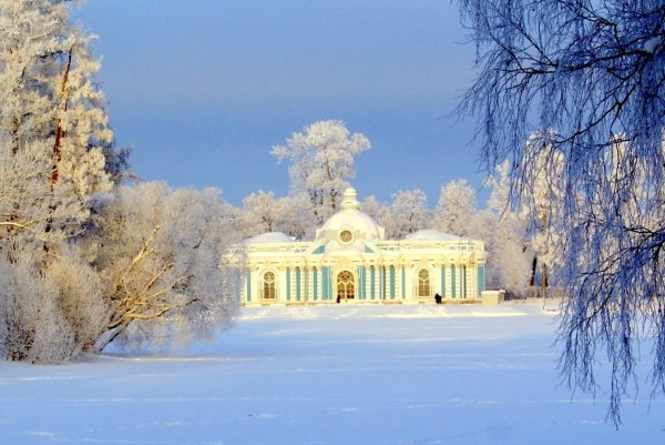 Александровский парк Царское село зима