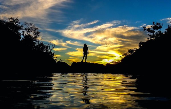 Силуэт на закате