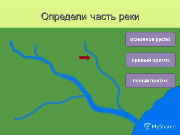 Река Исток русло схема