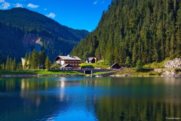 Швейцария природа домик озеро Альпы