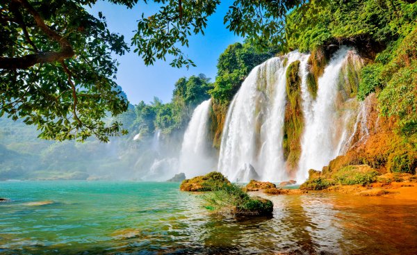 Узбекистан природа водопад