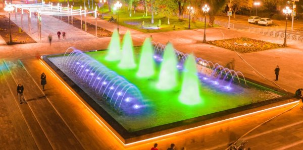 Бульвар мира. Современный парк, Невинномысск