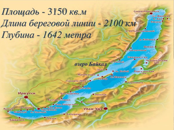 Географическое расположение озера Байкал