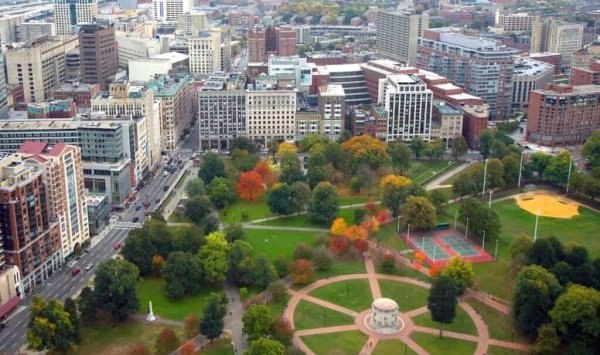 Массачусетс парк Бостон-Коммон