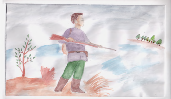 Иллюстрация к Васюткино озеро 5 класс