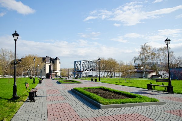 Парк городское начало Новосибирск