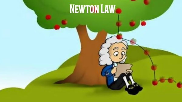 Анимация Ньютон и яблоко