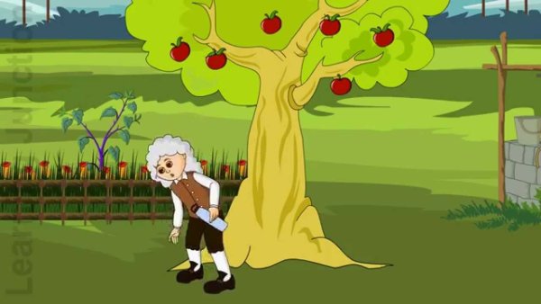 Исаак Ньютон анимация