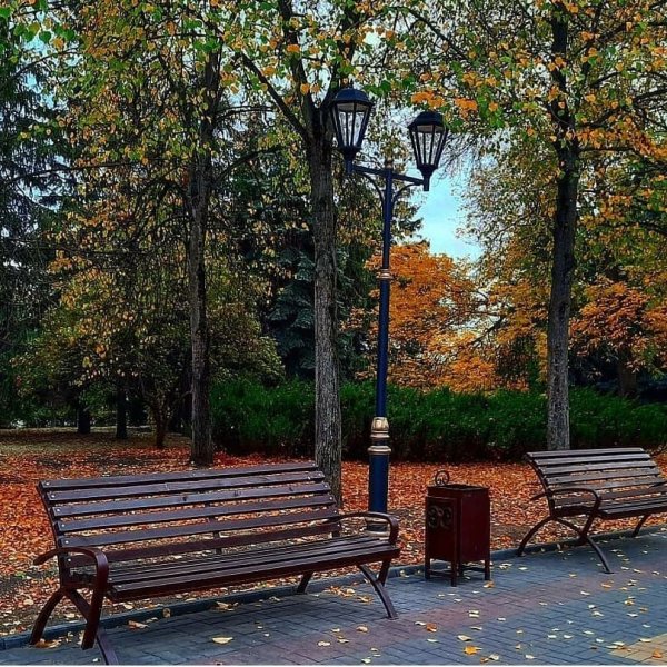 Верхний парк осенью Липецк