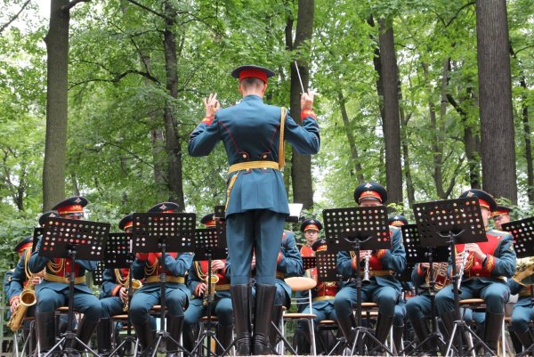 Оркестр в летнем саду при Петре 1