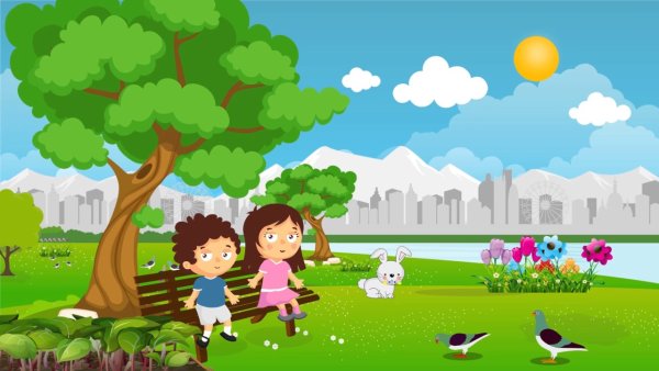 Cartoon в парке