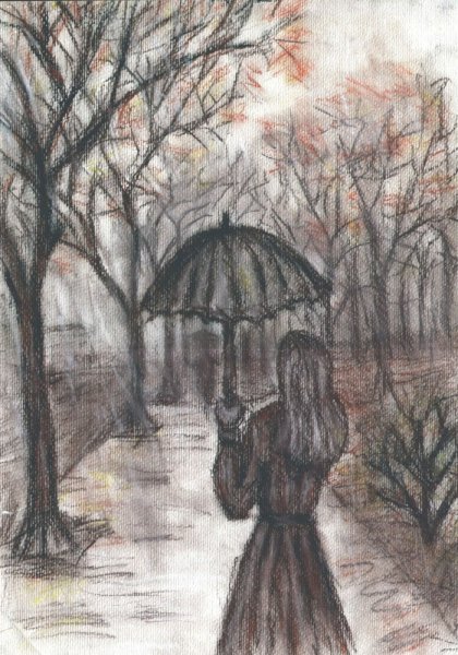 Осень карандашом