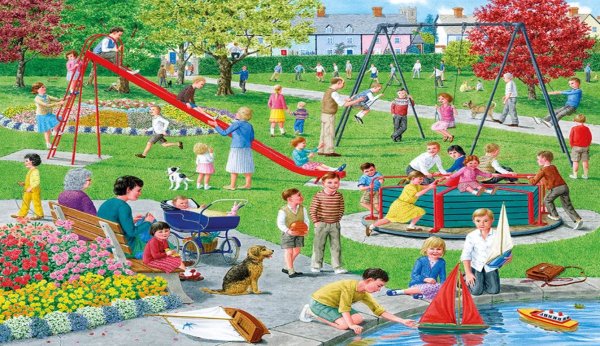 Картина с детской дошадкой