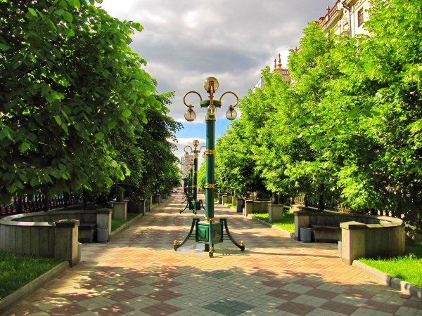 Парки скверы аллеи города Коломны