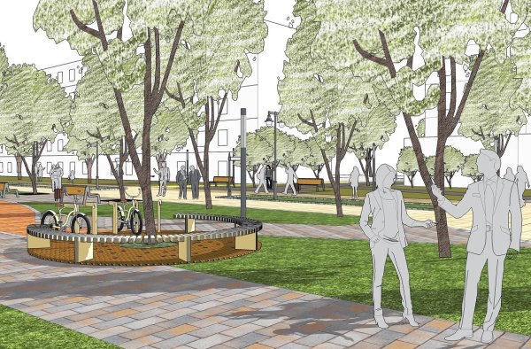 Эскиз сквера