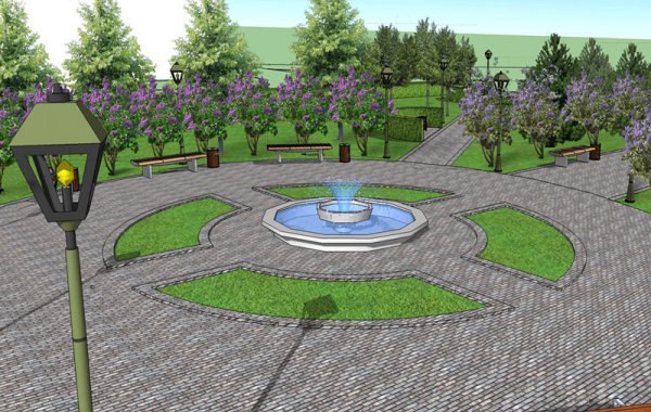 Проекты фонтанов для скверов