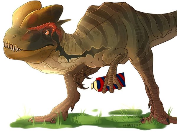 Дилофозавр парк Юрского периода