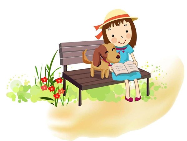 Скамейка дети книги