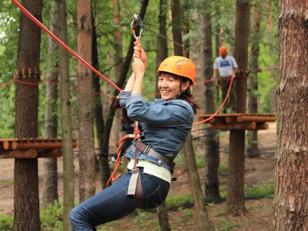 Тимбилдинг веревочный парк