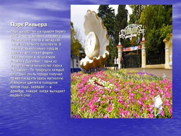 Проект город курорт Сочи 3 класс