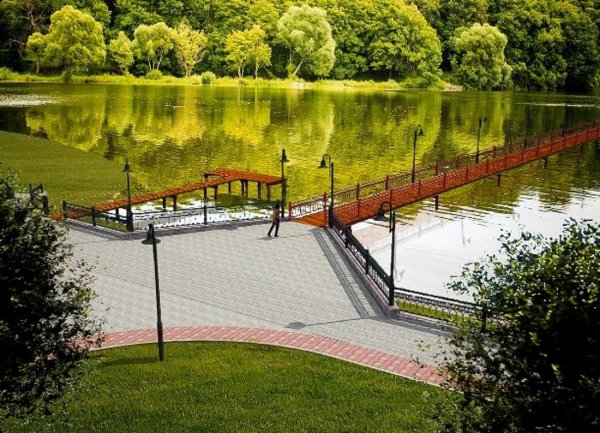 Набережная в Богородицке Тульской области