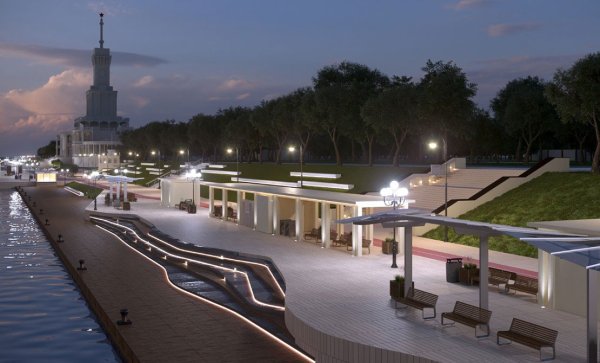 Северный Речной вокзал набережная