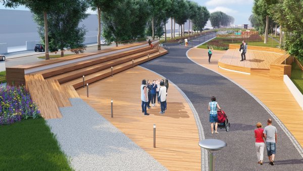 Крымская набережная амфитеатр