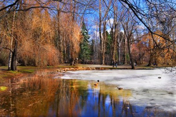 Весенний апрельский парк