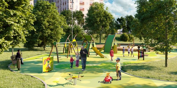 Парк Северное Бутово парк детская площадка