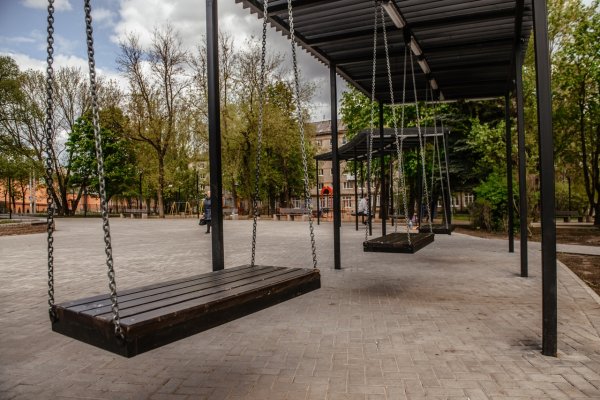 Сквер на улице Багратиона Смоленск