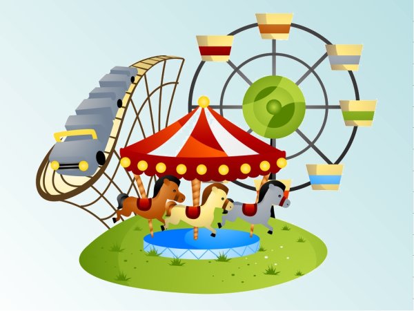 Логотип детские карусели