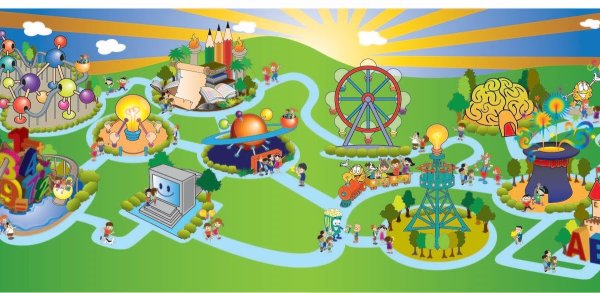 Карта парка аттракционов для детей