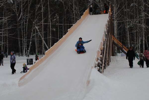 Тропа здоровья Нефтекамск зима горки