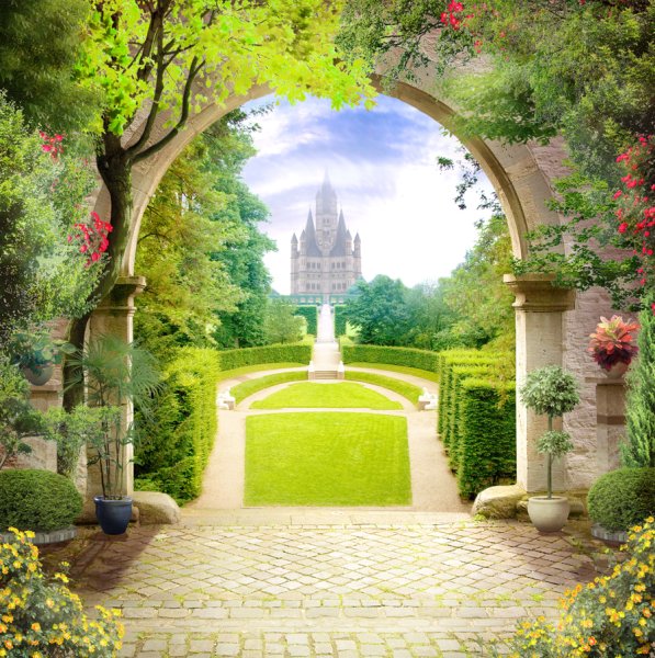 Фрески с замком Affresco