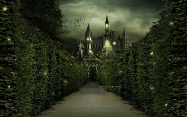 Сад в готическом стиле